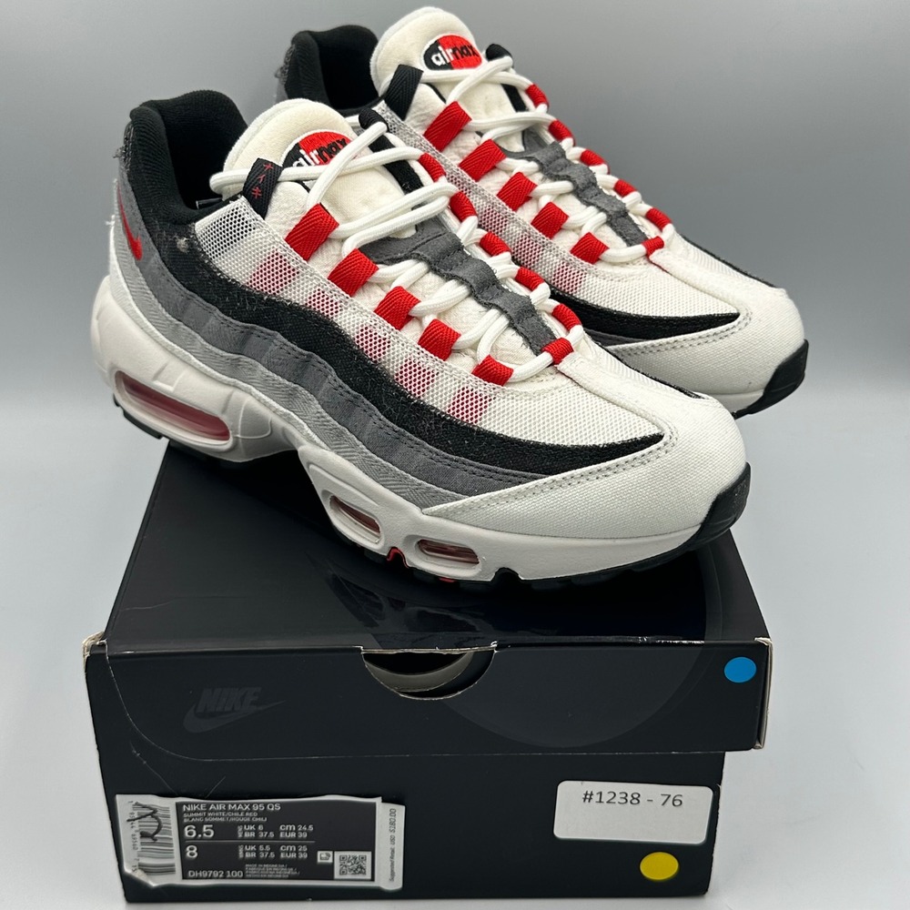 Nike Air Max 95‎ QS "Japan" Summit White Chile Red DH9792-100 W8 / M6.5 Sneaker